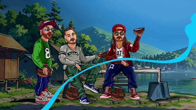 create hand drawn animations cartoon, 2d music animations