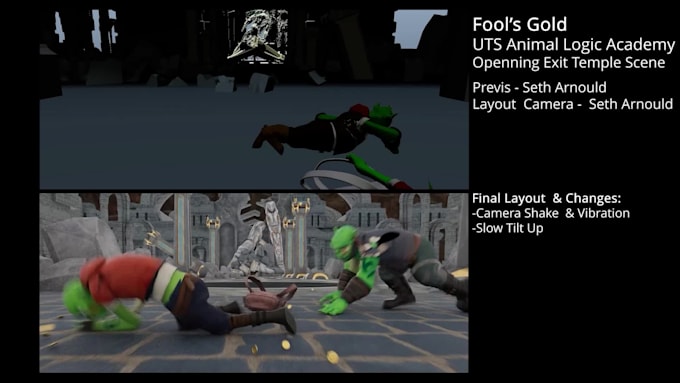 create cinematic camera work for your 3d animated project