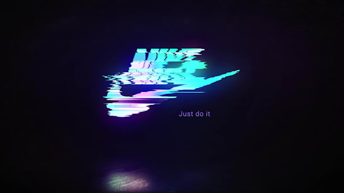 make glitch logo animation or youtube intro video