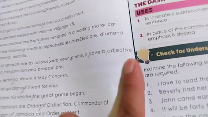 teach you english and how to complete assignments
