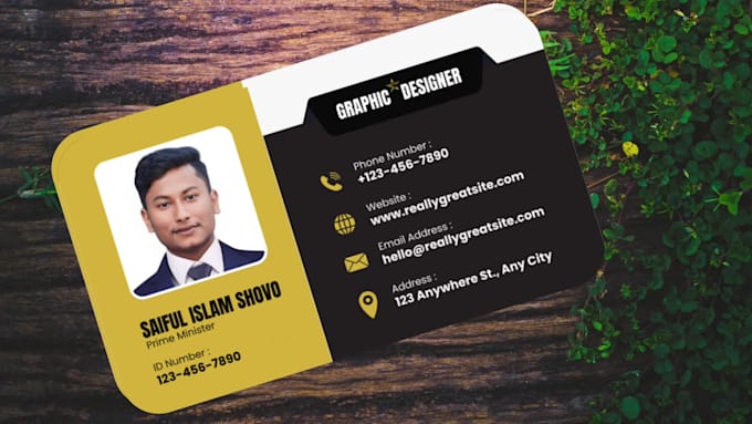 create luxury and minimalist business card with qr code
