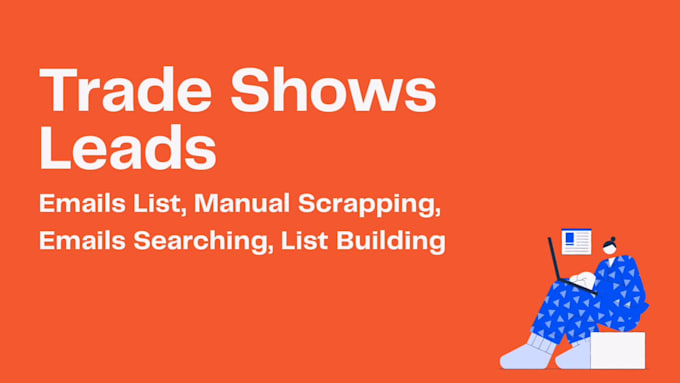 manually scrape leads from trade shows websites