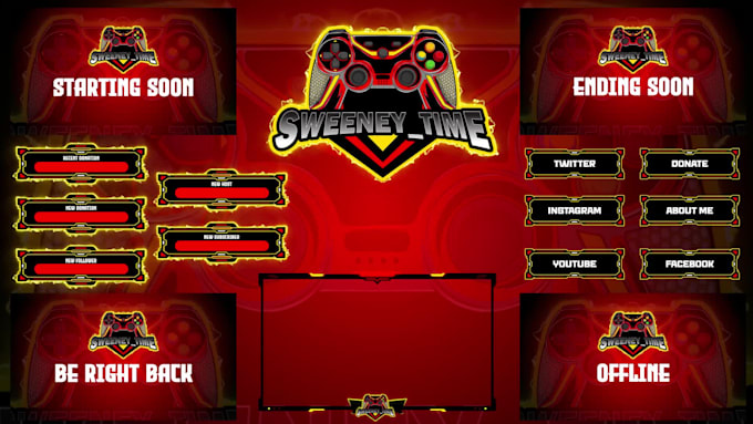 design ultimate animated twitch overlay