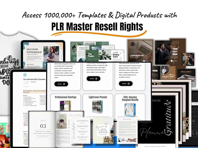 Give you millions of digital products with master resell rights by ...