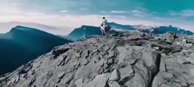 do 3d humanoid robotic 4 legged bike, robotic humanoid animation, cgi humanoid