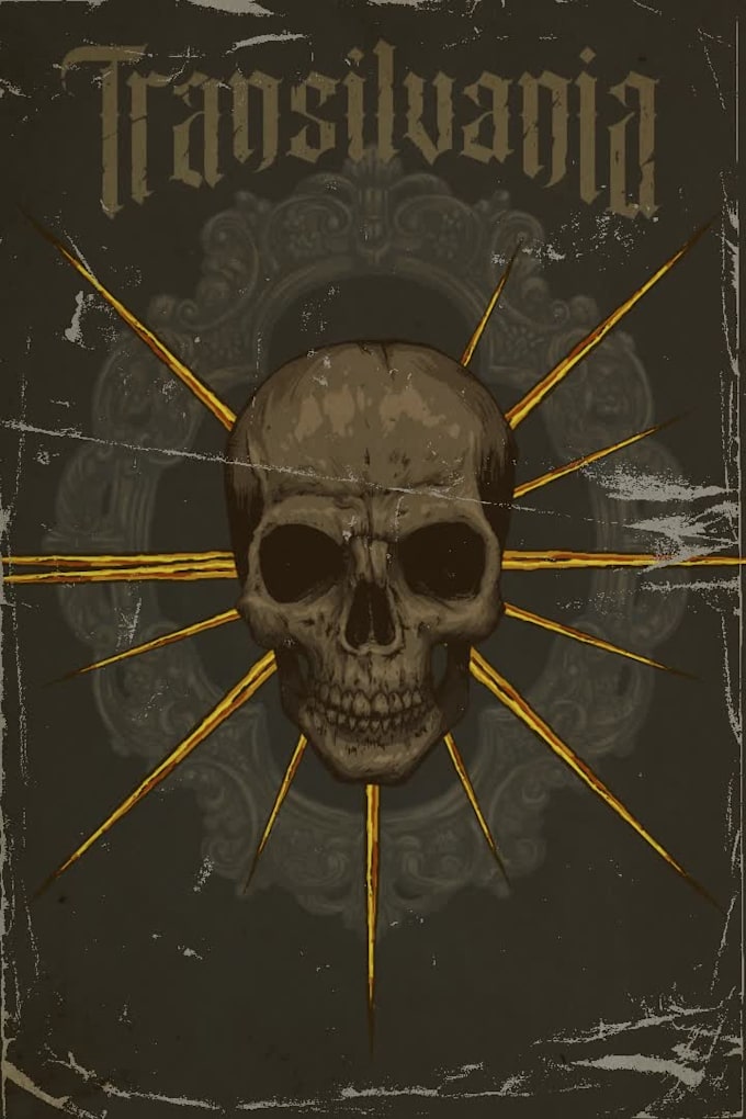 create a horror tshirt or poster design illustration