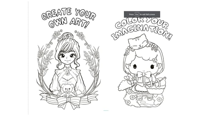 create coloring pages for children suitable for KDP