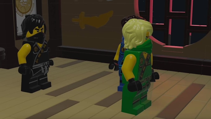 create a professional lego blender animation