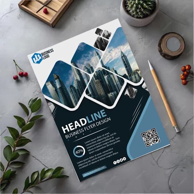 create modern digital flyer design