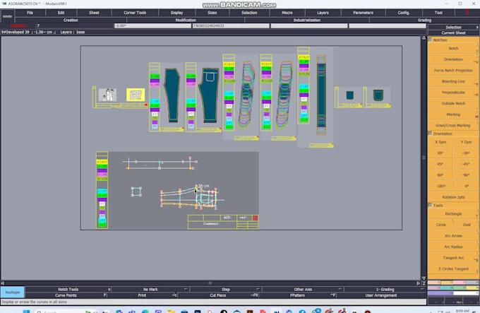 develop the grading of your pattern multiple sizes