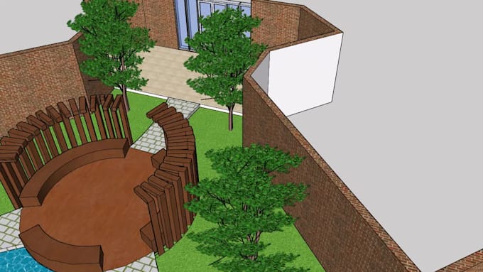 do exterior design 3d modeling landscape design and 3d rendering