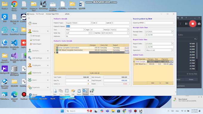 develop pathology management system