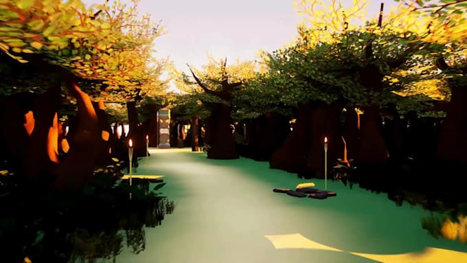 design optimized low poly 3d environments for your game