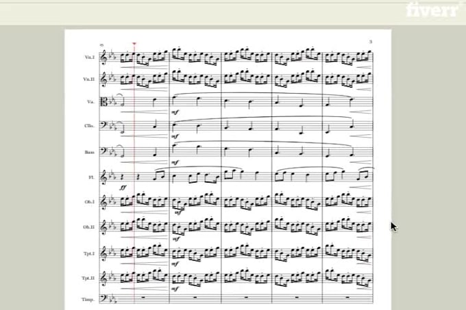 write your score and music sheet
