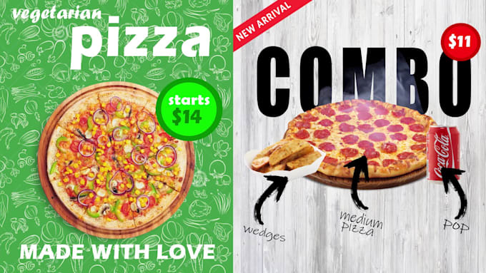 we will make animated digital signage menu board and ads