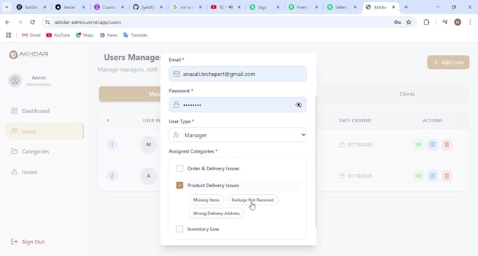 create a modern, responsive admin panel using react