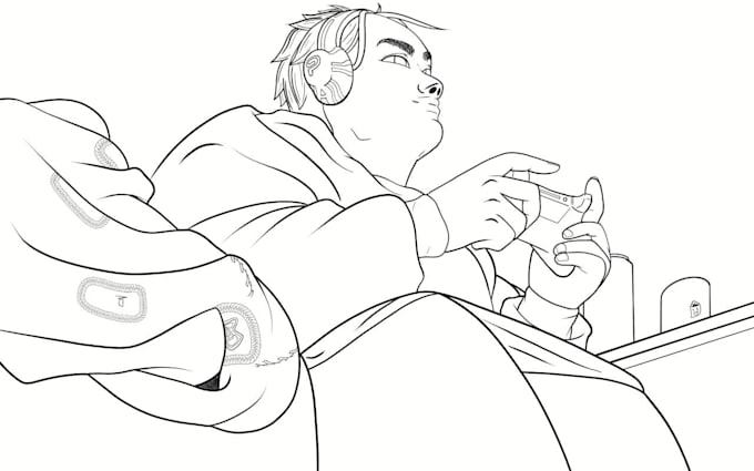 draw fanart or characters in anime or cartoonish style except nsfw