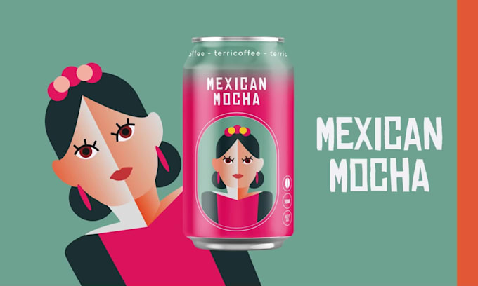 do product packaging and label design in aesthetic style