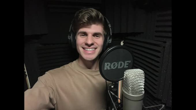 record professional young british voice over in 24 hours
