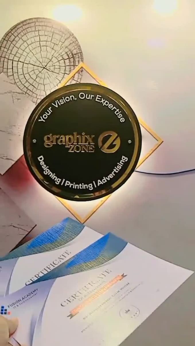 design modern,stylish awards or course certificates