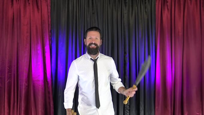 juggle knives while delivering your custom message