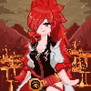 pixel art ive made of genshin characters! (four gifs) : r