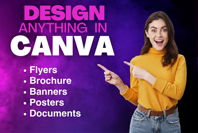 design editable canva template flyers, posters, banners
