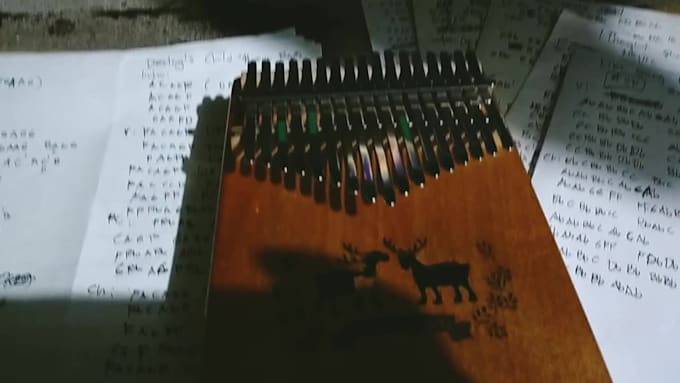 transcibe songs you like into kalimba tabs