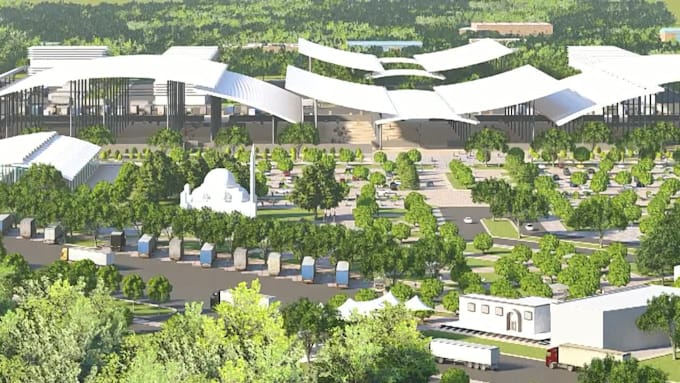 do render 2d 3d master plan, site render, landscape and animation