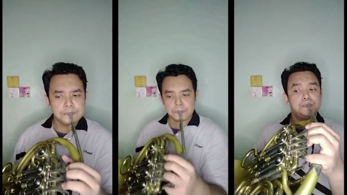 compose play record and edit french horn part