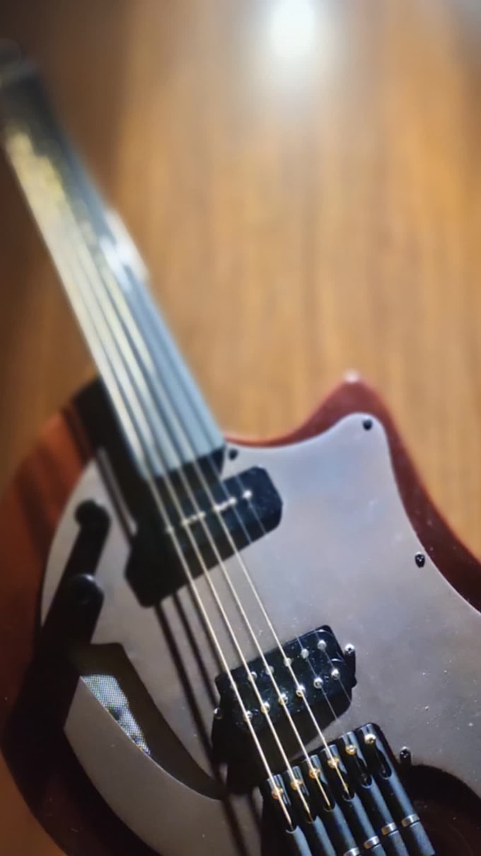 record professional electro fretless guitar for your project