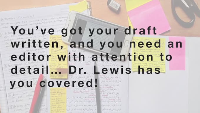 provide expert editing and proofreading for books, articles, and more