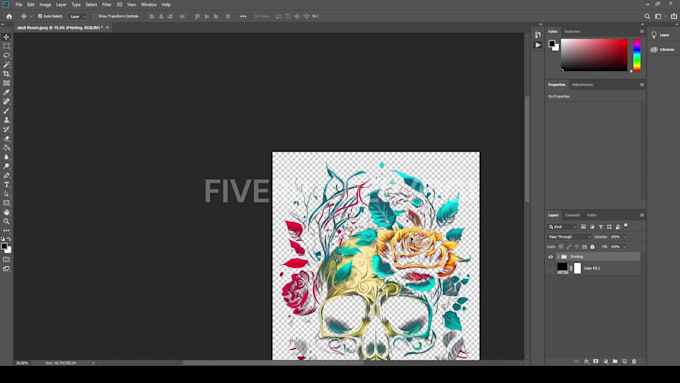 make your artwork to halftone for dtf or dtg printing under 24h