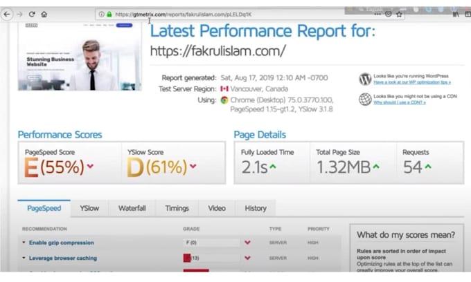 increase wordpress speed optimization