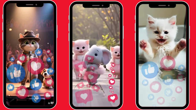 create viral ai animal short, fluffy persian cat, ai cat video youtube short