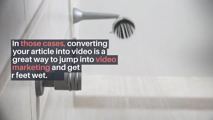 convert article into a video