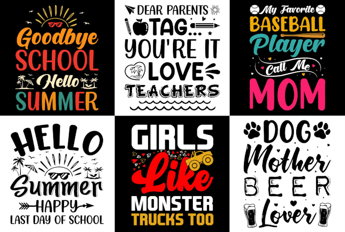 create svg custom typography t shirt design graphic