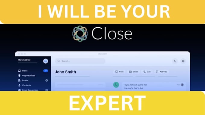 setup close crm lead management automation data make com zapier integrations