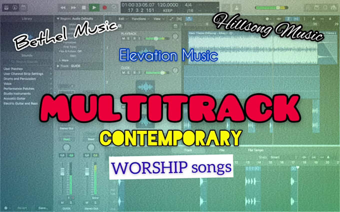 do multitrack playback for contemporary worship songs