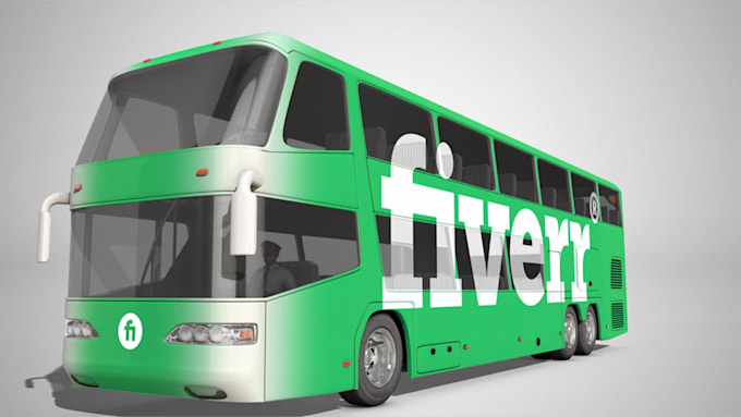 add your logo onto a bus video