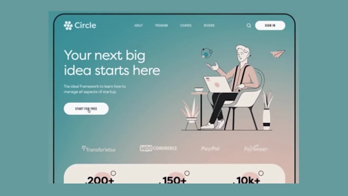 Design frontend of your website using figma, jpeg in to code by Xeryar ...