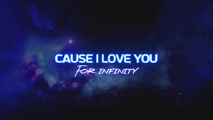 create an amazing and professional animated lyric video