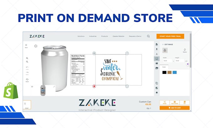 build shopify print on demand store with ai powered product designer