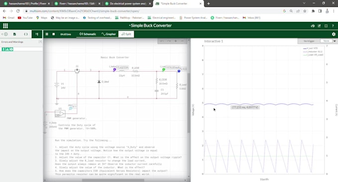 do your task on matlab or multisim