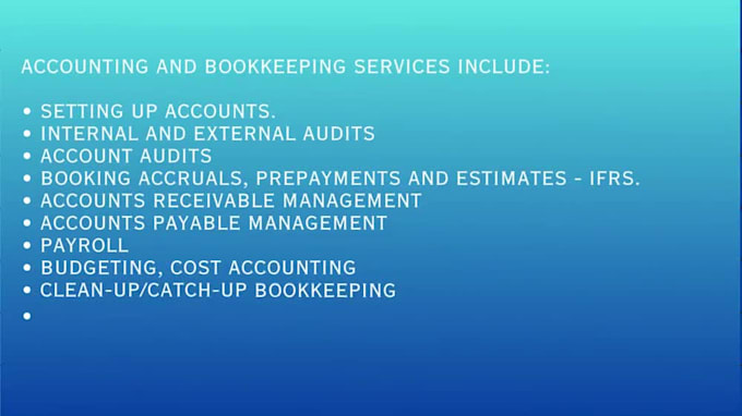 expert accounting, financial statements and bookkeeping services