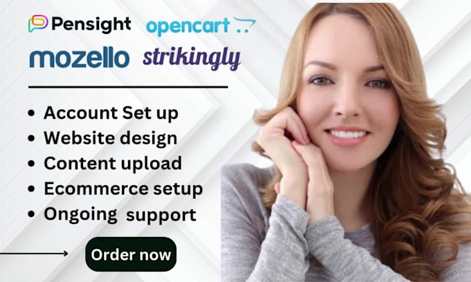 setup website on pensight strikingly stan store mozello