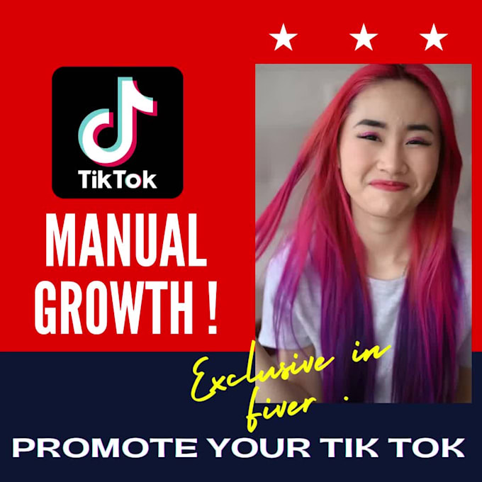 manually grow and promote tik tok professionally