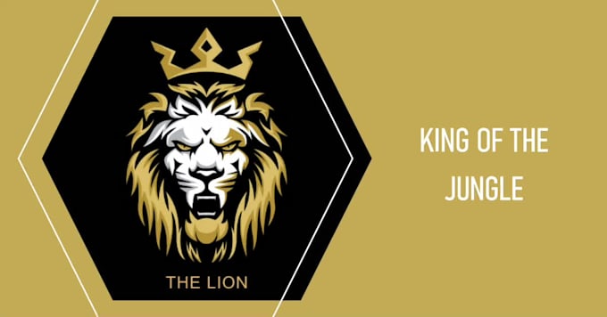 create lion logo and modren design