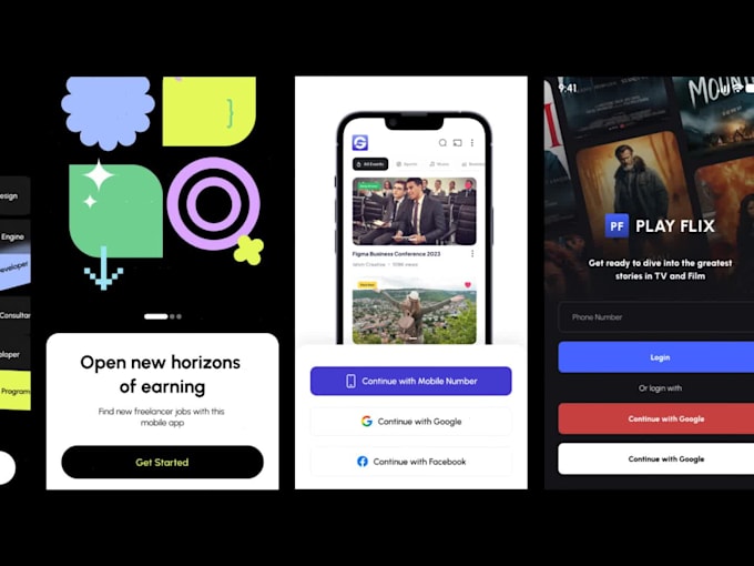 do amazing app design app mockups and screenshot in figma