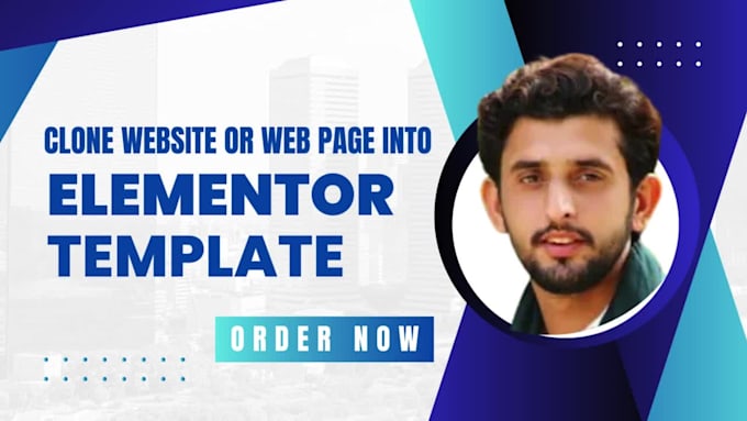 convert or clone any web page or any site into elementor template design